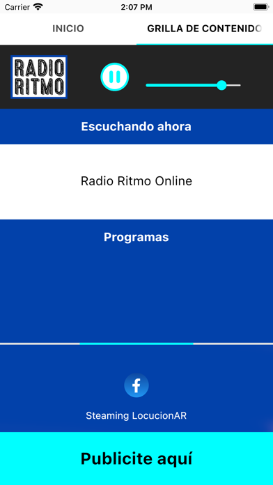 Radio Ritmo Online Screenshot