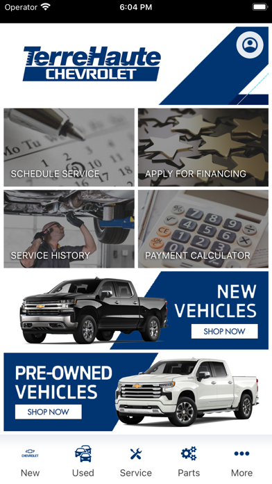 Terre Haute Chevrolet Screenshot