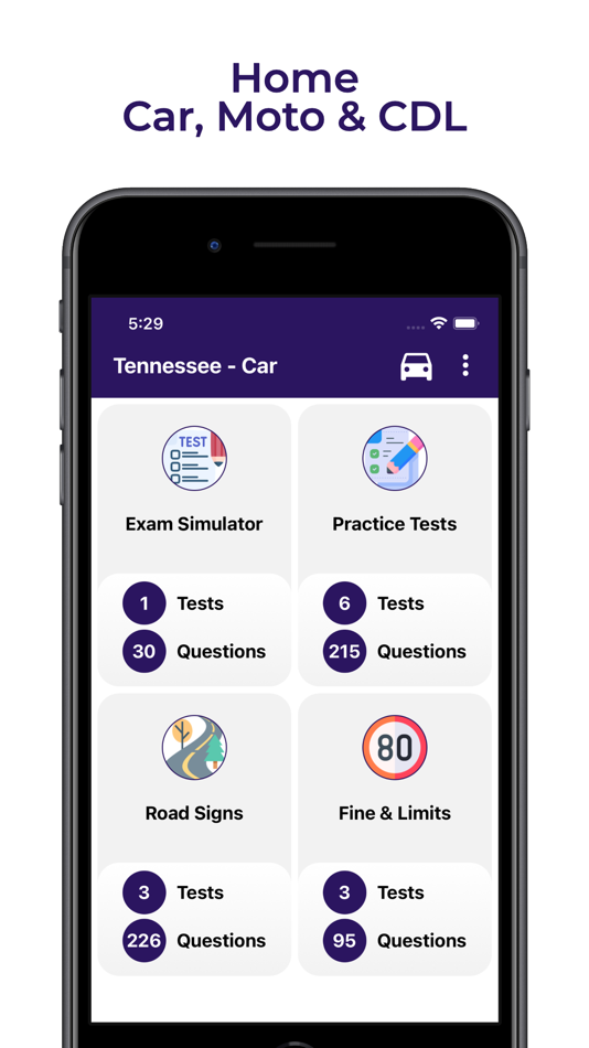 Tennessee DOS Practice Test TN - 1.1.1 - (iOS)