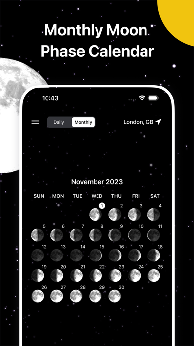 Moon Phase : Lunar Calendar Screenshot