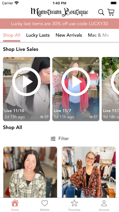 Mainstream Boutique Hermantown Screenshot