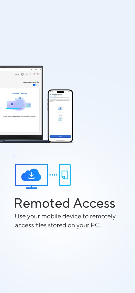 GlideX - Examine the Remote Desktop functionality, offering users the capability to access and control their PC from a mobile device for flexible work from anywhere.