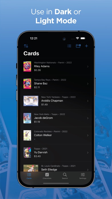Cardstock: Sports Card Scanner Screenshot
