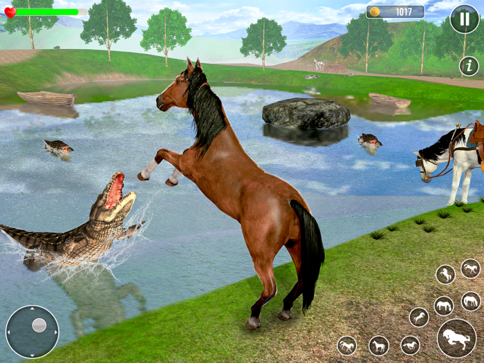 Virtual Wild Horse Family Game