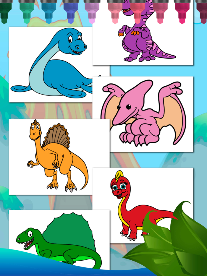 Dinosaurs Coloring Book Game