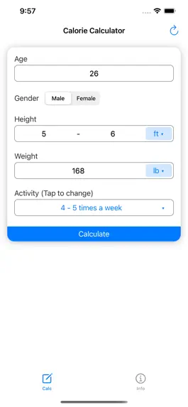 Game screenshot Calorie Calculator - TDEE Calc mod apk