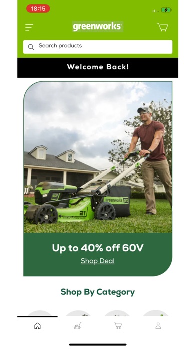 Greenworks Shopping Screenshot