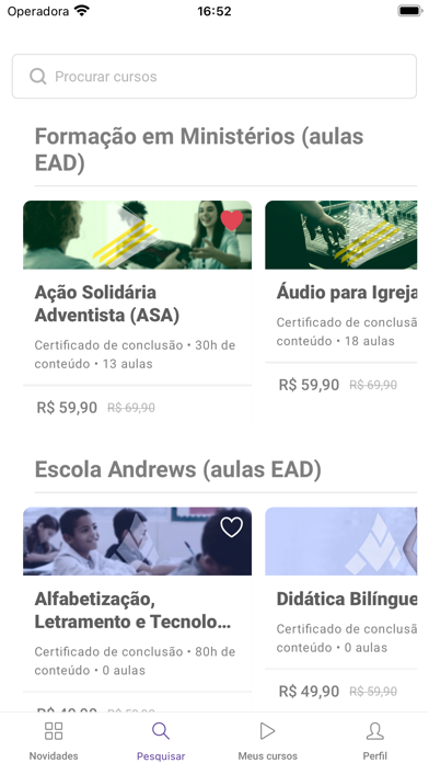 Universidade Missionow APAC Screenshot