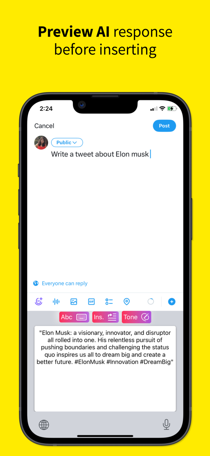 Minimalist AI Keyboard