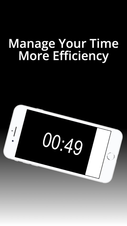 #3. Black White Timer (iOS) 由: Mehmet Akif ERSOY