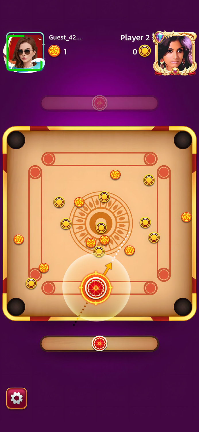 Carrom Pool Game - 2 Player