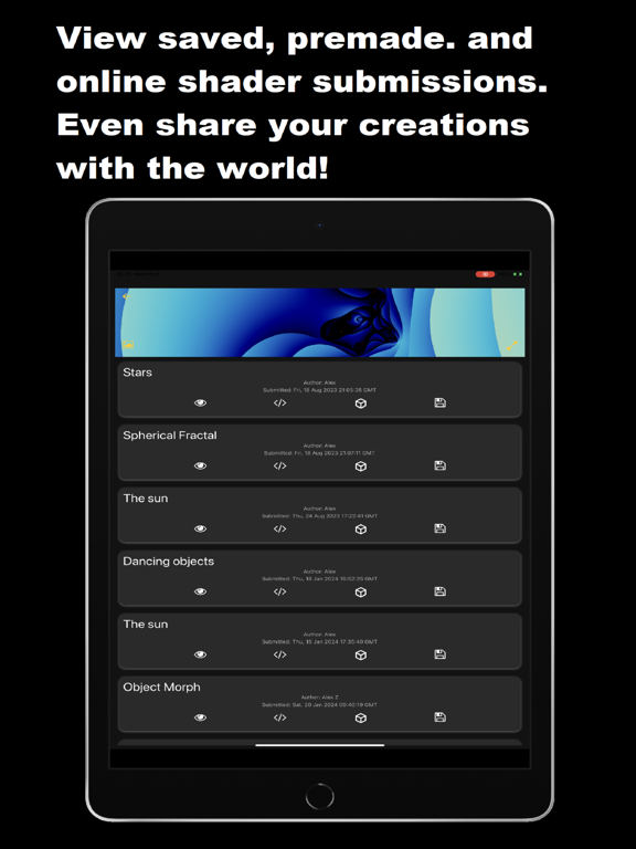 ShaderVF iPad screenshot 3 - Developer Tools app