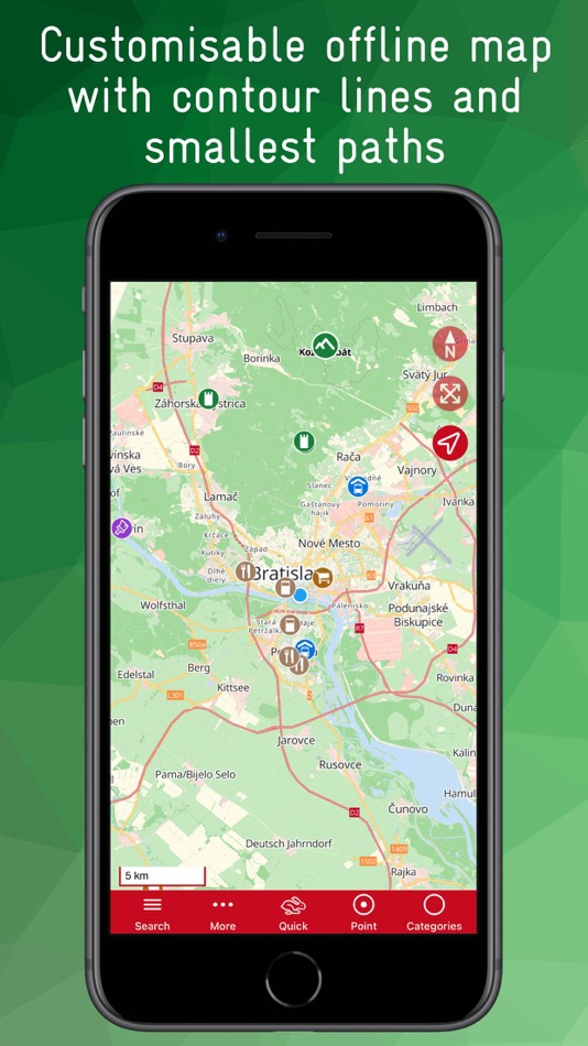 #1. Bratislava Offline Map (iOS) โดย: Joerg Holz
