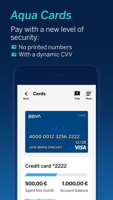 BBVA Spain | Online banking Screenshot