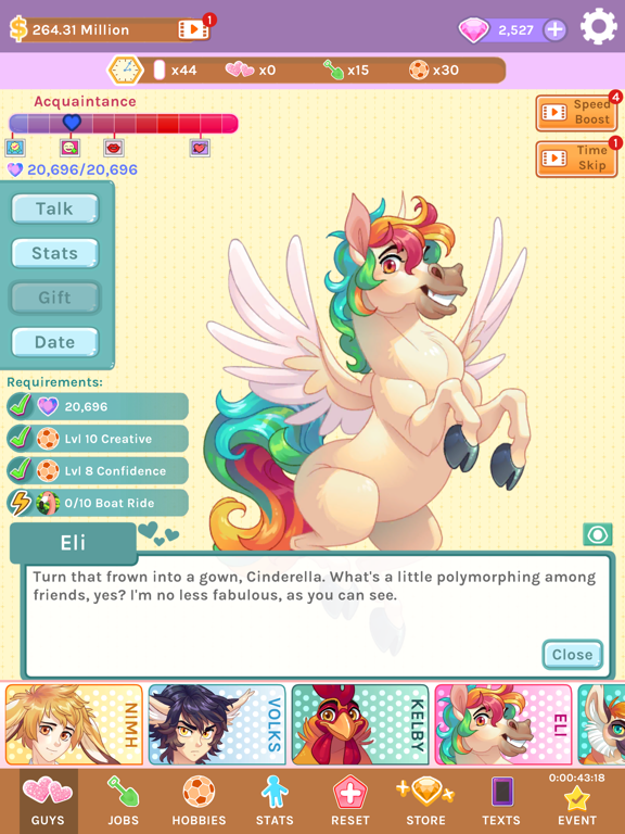 Blush Blush - Idle Otome Game iPad screenshot 8 - Games app