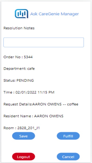 Screenshot 3 of AskCareGenie App