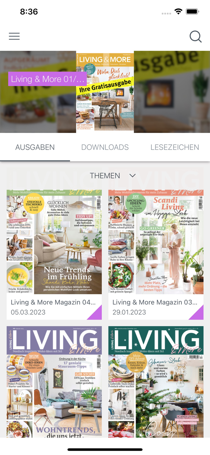 Living and More Magazin