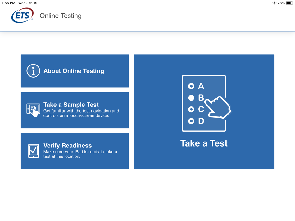 #1. ETS Online Testing (iOS) Podle: Internet Testing Systems (ITS)