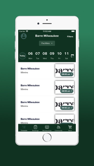 Barre Milwaukee Screenshot