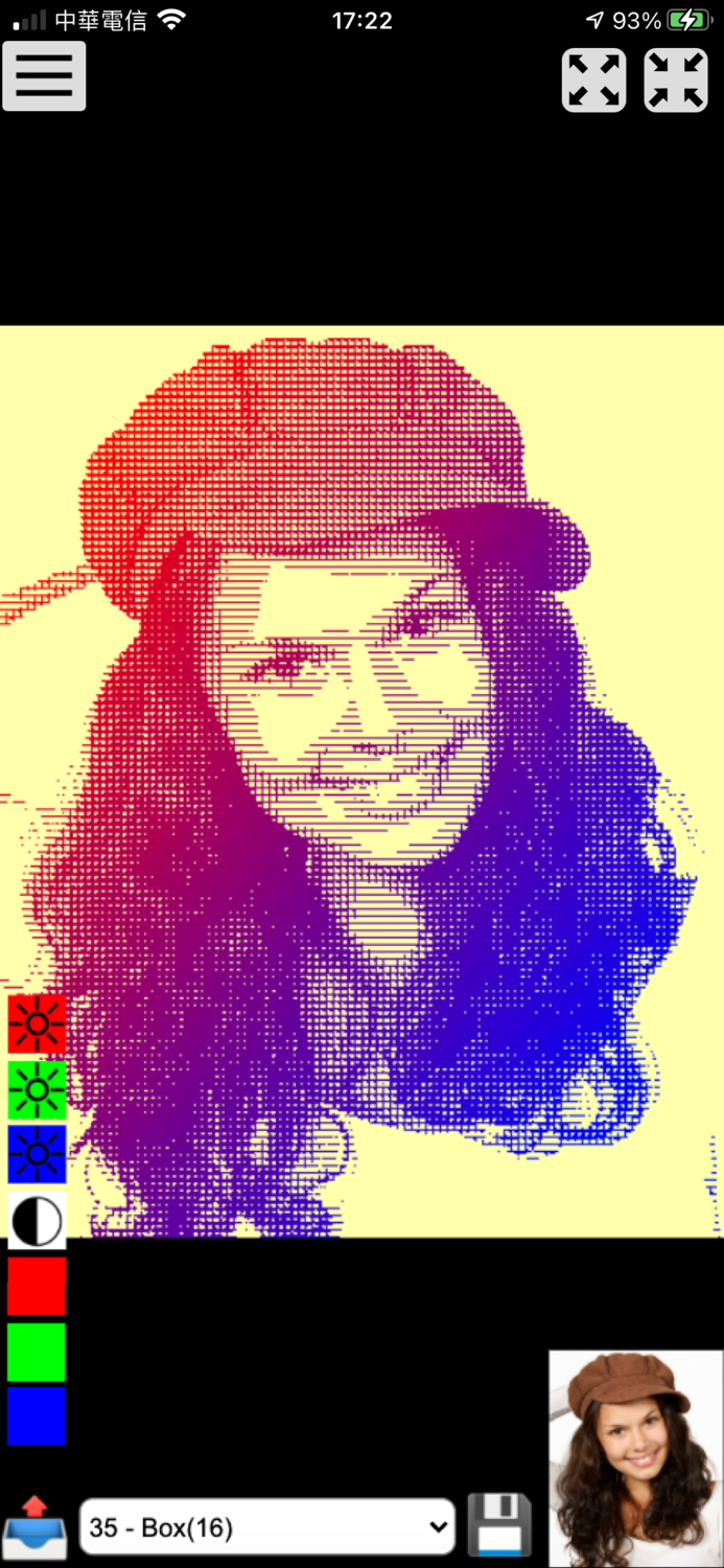 Halftone dot art