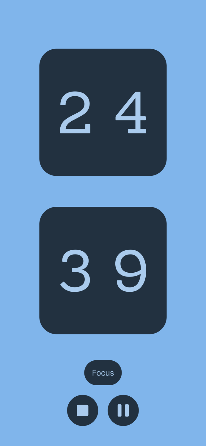 JustyClock - Pomodoro and Timer