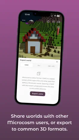 Game screenshot Microcosm - AR Voxel Drawing apk