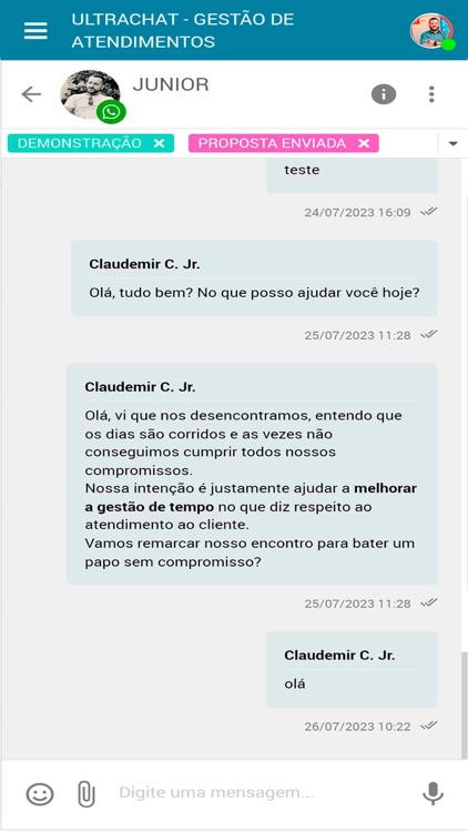 UltraChat Plataforma