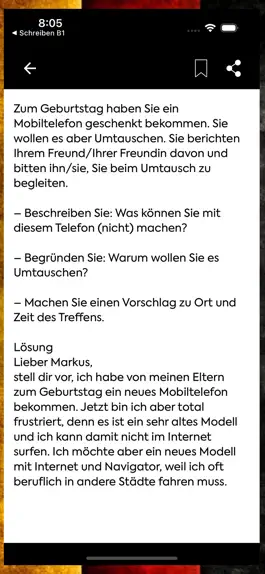 Game screenshot Brief schreiben Deutsch B1 hack