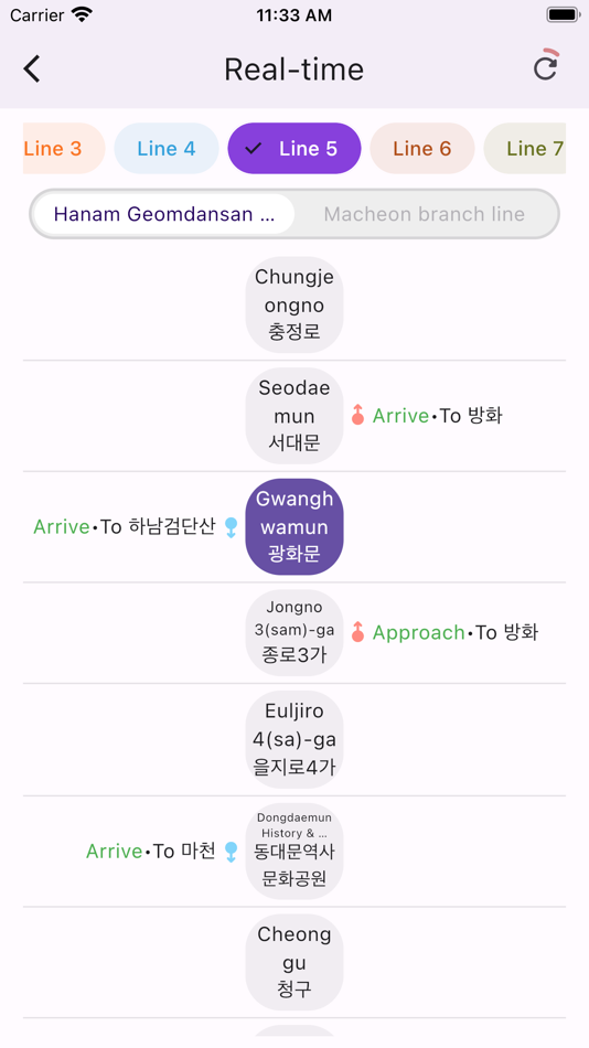 #1. One Subway (iOS) 由: Jeongwook Lee