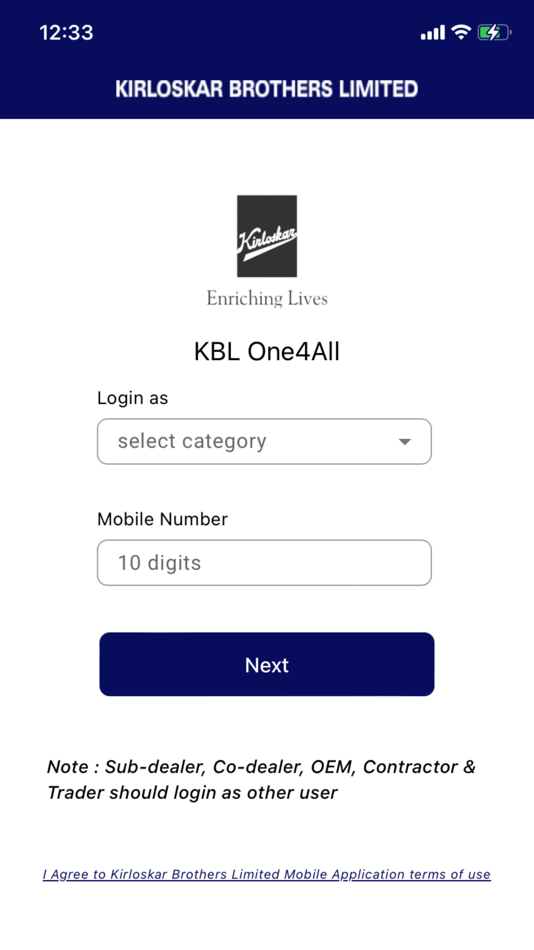 #1. KBLOne4All (iOS) 由: Kirloskar Brothers Limited