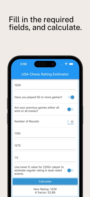 USA Chess Rating Estimator on the App Store