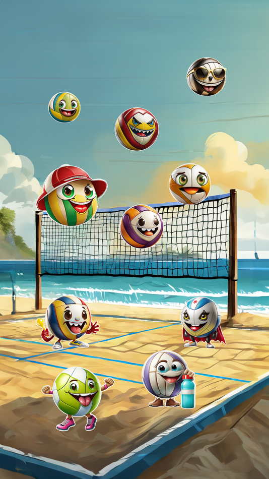 Volleyball Faces Stickers - 1.0 - (iOS)