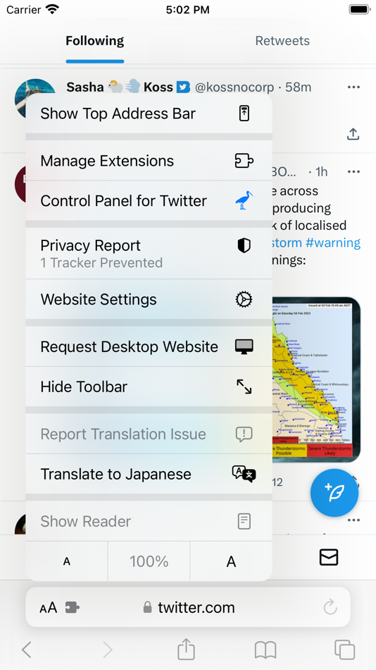 #2. Control Panel for Twitter (macOS) 来自: J BUCHANAN & L.J BUCHANAN