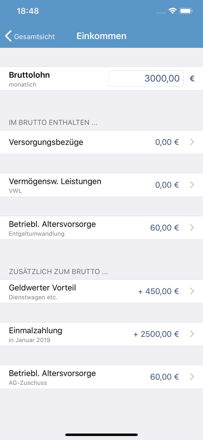Nettolohn 2023 für iPhone