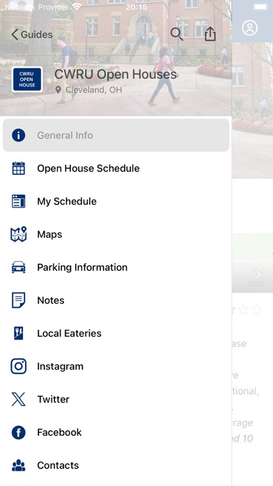 Case Western Reserve Guides Screenshot