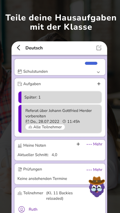 berry2b Schulplaner Ausbildung Screenshot