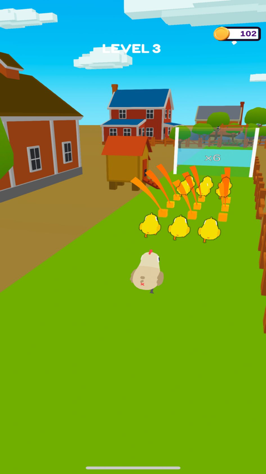 #2. Chicken Crowd Control 3D (iOS) 由: Baris Kaya