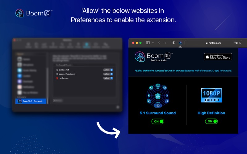 Screenshot #1 pour Boom3D-5.1 Audio for Netflix
