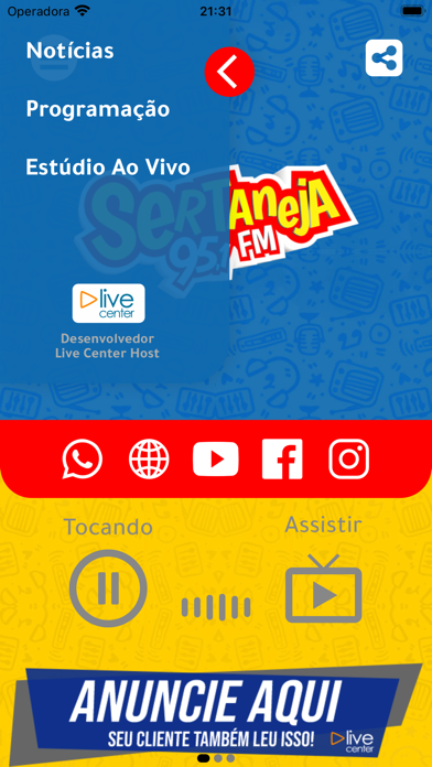 Sertaneja 95 FM Screenshot