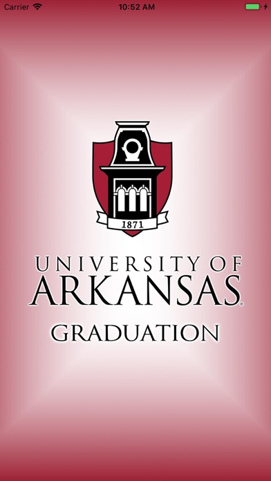 Univ of Arkansas Graduation Screenshot