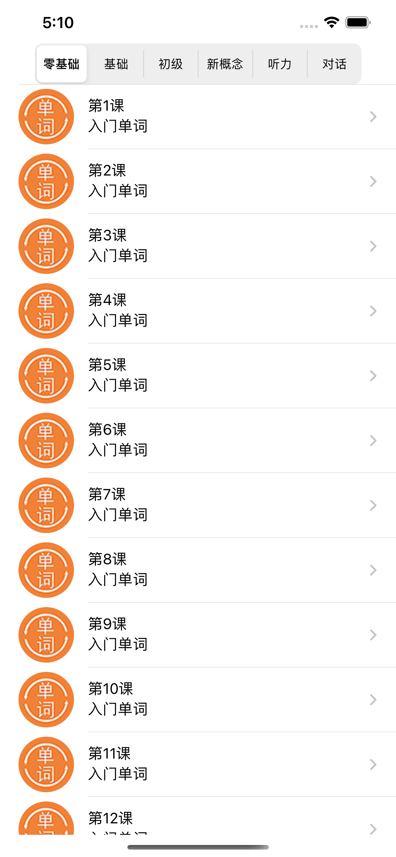 英语单词大全-零基础成人每日学习新概念英语-初级常用口语对话