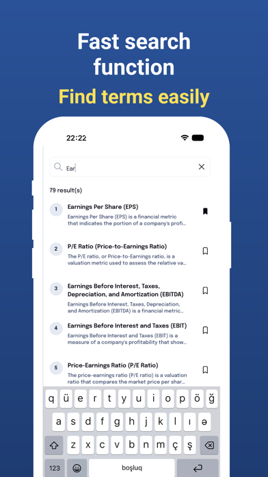 Finance Terms Dictionary Screenshot
