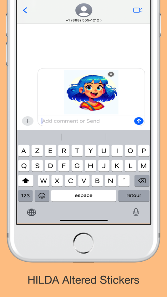 #6. Hilda Altered Stickers (iOS) 由: MULTITECHNIQUE BUSINESS COMAPNUY INVESTMENT