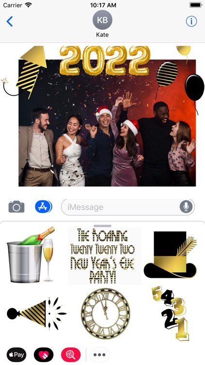 2022 Happy New Year - Stickers