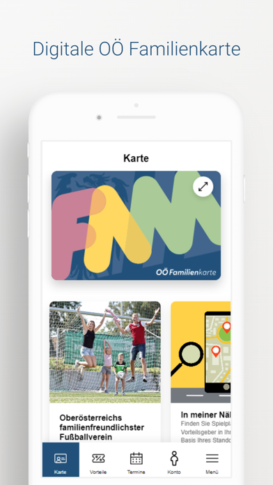 Familienkarte App Screenshot