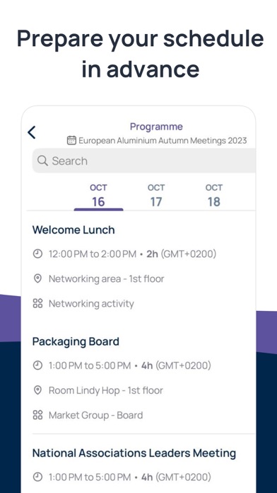 European Aluminium Events Screenshot