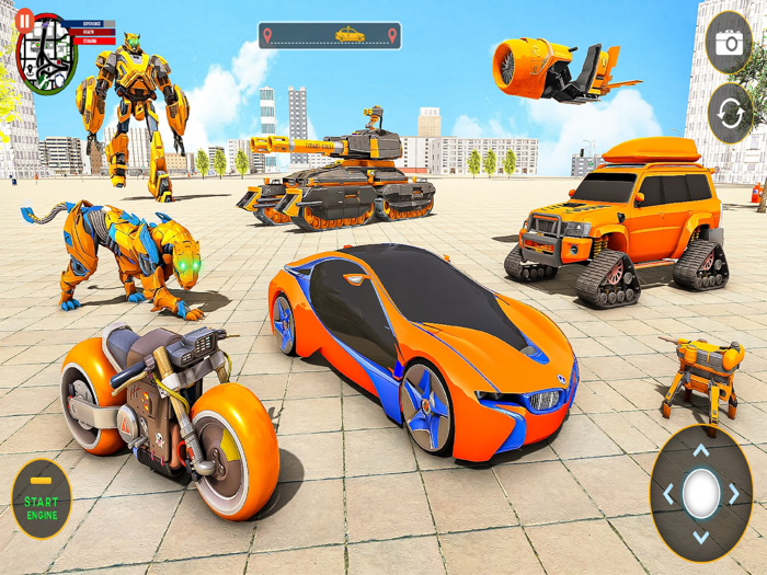 Robot Rope Hero Shooting Games