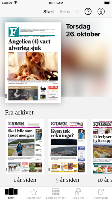 Fjuken eAvis Screenshot