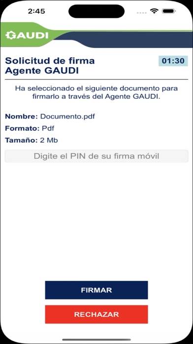 GAUDI Móvil Screenshot