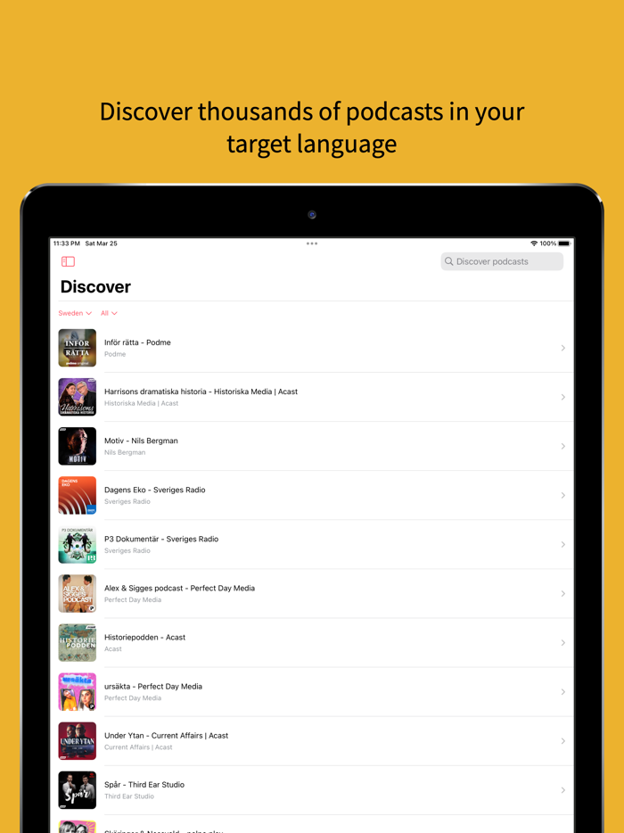 PodLingo Learn with Podcasts